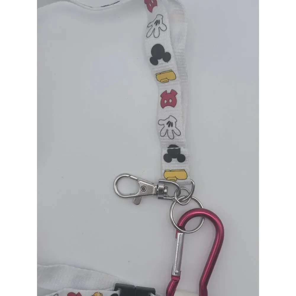 Disney Mickey Mouse Lanyard with White Glove Waterbottle Holder